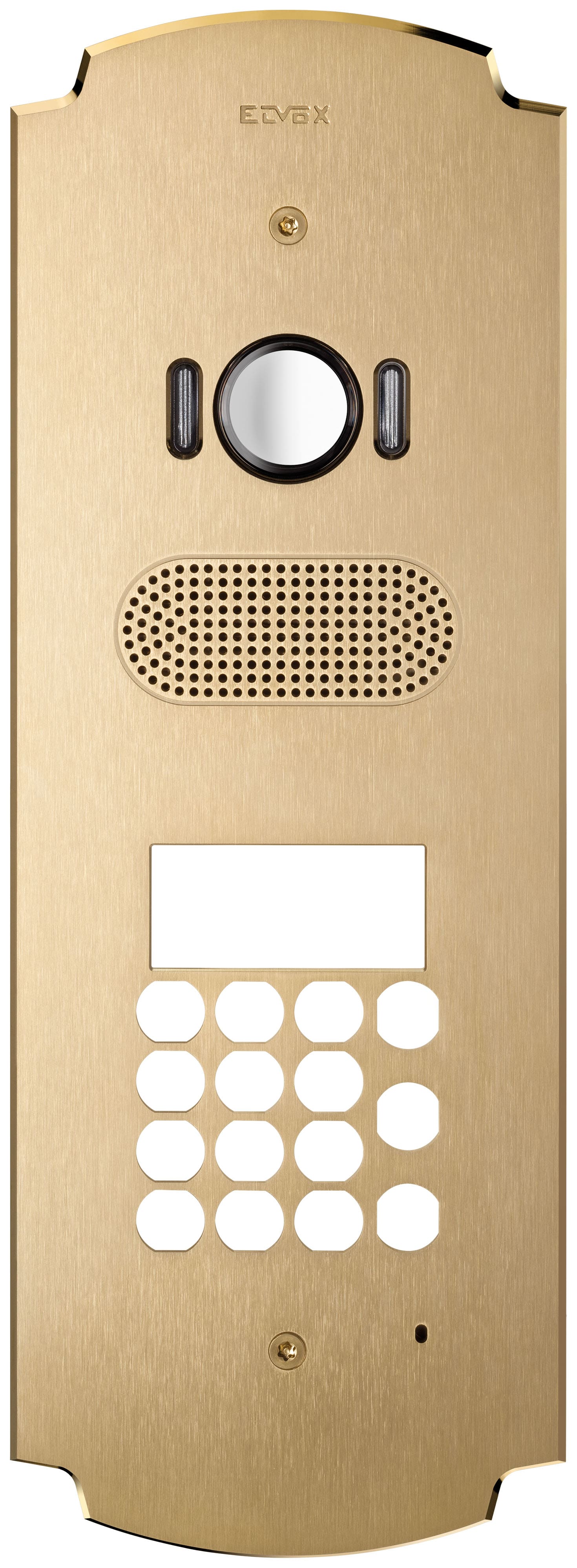 VIMAR - Placca Patavium 2F+ A/V Tastiera Ottone Moduli Unità Elettroniche Alfanumeriche Due Fili Plus Satinato 41641