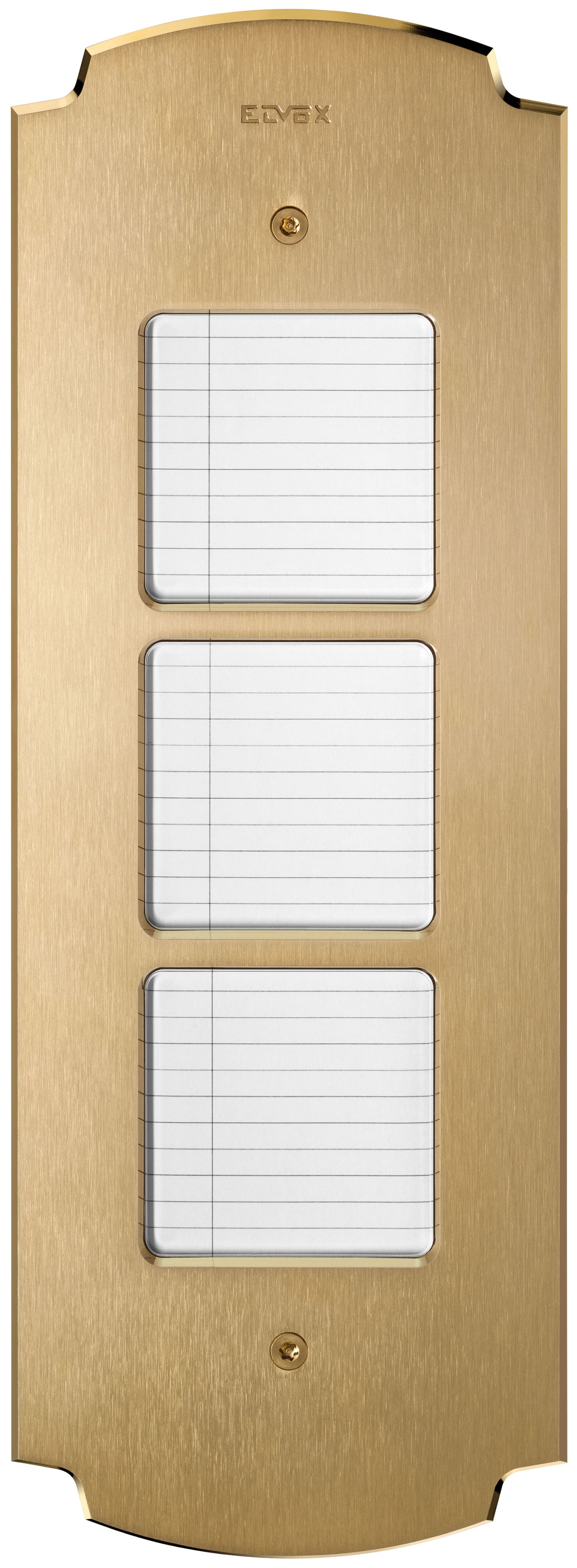 VIMAR - Placca 2 Moduli Ottone con Cartelli Luminosi LED per Nomi Patavium 41642