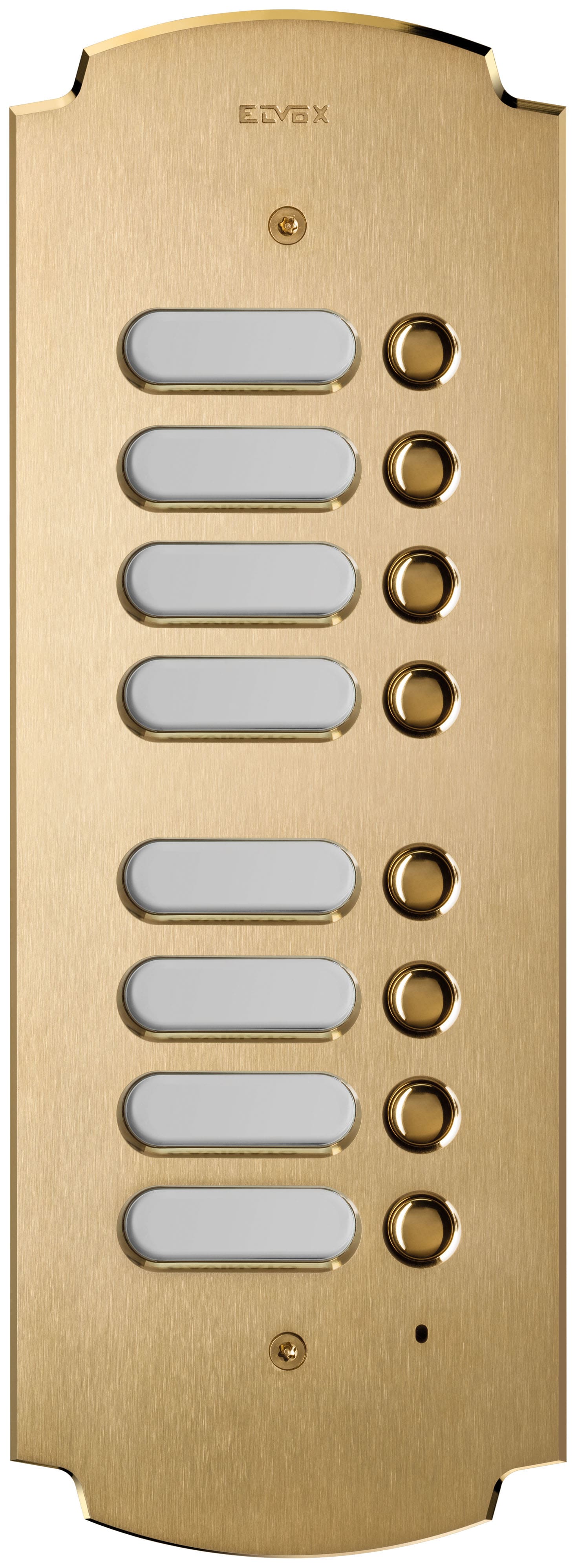 VIMAR - Placca Patavium 2F+ 8 Puls.Suppl. Ottone - Moduli 2 Pulsanti Tradizionali