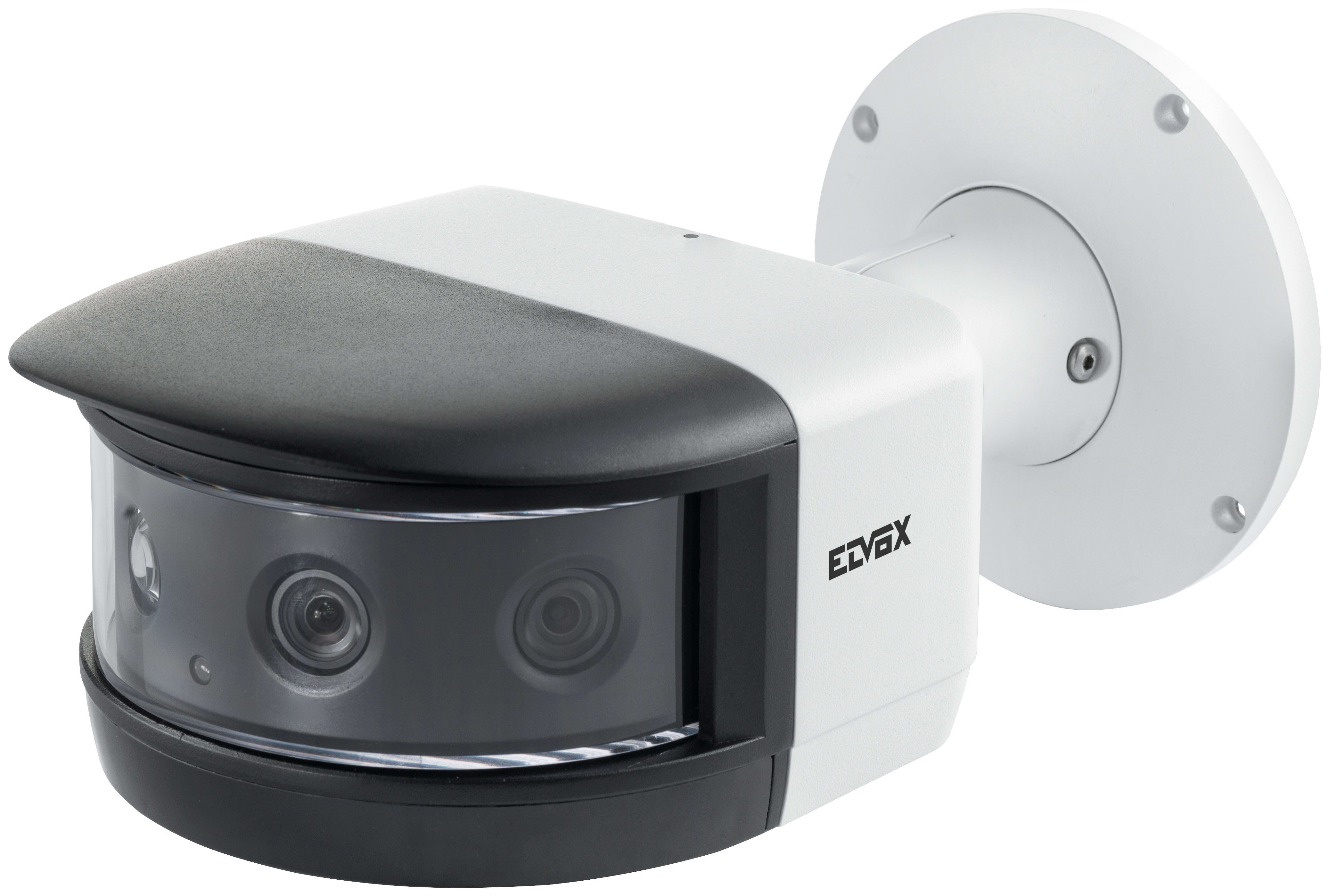 VIMAR - Telecamera IP 8Mpx 180° 20m IR, 4 obiettivi 3,6mm, filtro IR, slot SD 256GB, WDR, 3DNR, PoE, IP67/IK10, staffa parete, 289x160x138 mm, 2100 g.