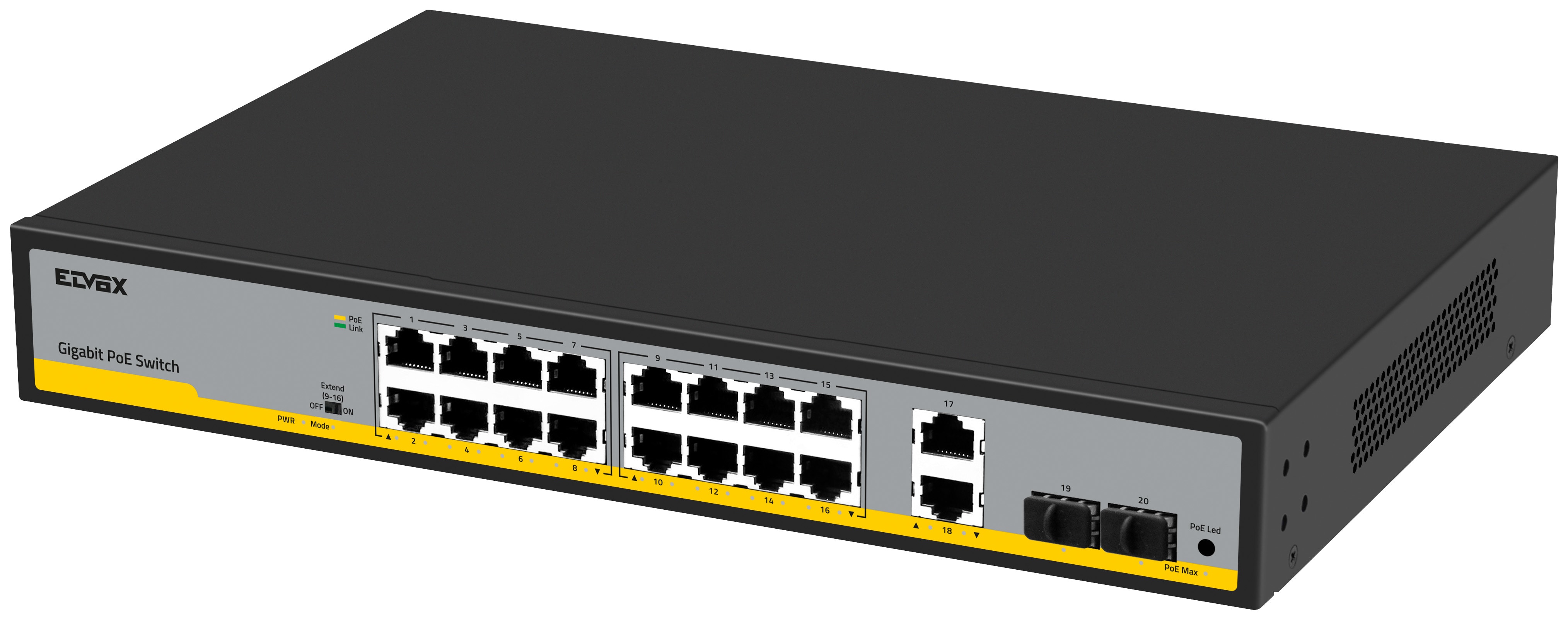 VIMAR - SWITCH GBIT 16 PORTE POE AT 2UPLINK 2SFP 46260.18P.03