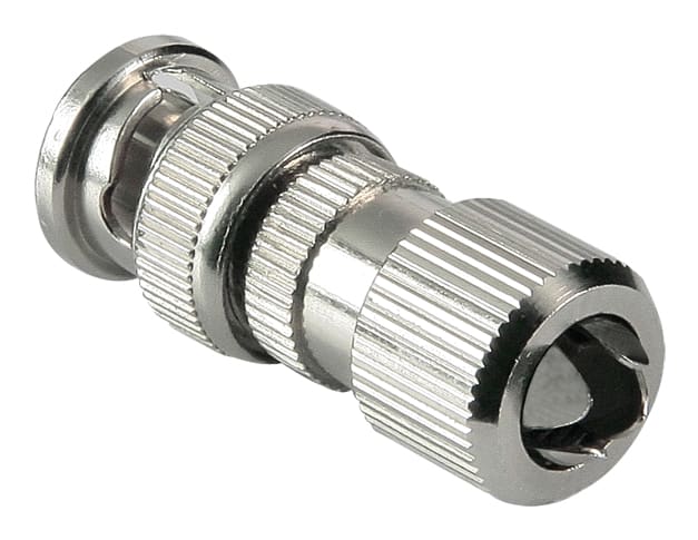 VIMAR - Connettore Bnc Maschio Vite Rg59 Cavo Coassiale Morsetti Corpo Metallico Spirale Passacavo 46904.V01
