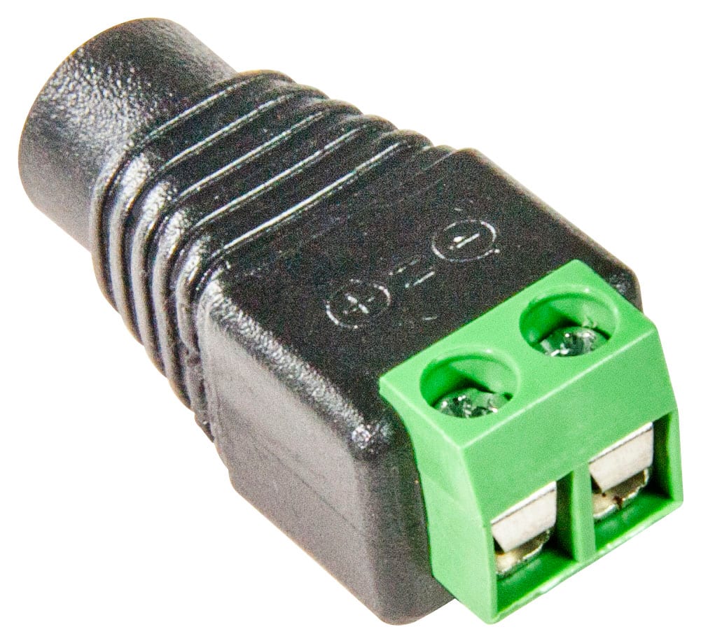 VIMAR - Connettore Femmina Alimentazione 12V con Morsetti a Vite e Spina per Alimentazione 12Vdc