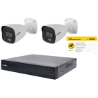 VIMAR - Kit Videosorveglianza 4 Canali Poe 4Mpx - NVR 4 Canali 6Mpx, Switch Poe 4 Porte Plug&Play, 2 Telecamere Bullet 4Mpx, HDD 1TB, Visione Notturna 30M 46KIT.028DC