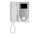 VIMAR - Videocitofono Giotto bianco, schermo 3,5 pollici, cavo coassiale, staffa, altoparlante, 3 pulsanti, volume regolabile, LED rosso e verde.