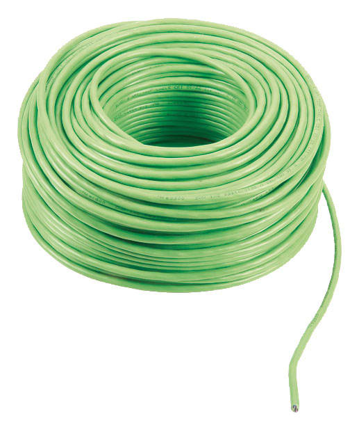 VIMAR - Cavo 2x1 mm2 LSZH Eca 100m, posa interna/esterna, twistato, -25/+70°C, 600/1000V, non interrato diretto, verde, tubazione asciutta.