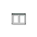 VIMAR - CORNICE PER 2 MODULI 2X1 GRIGIO LUCE 9221