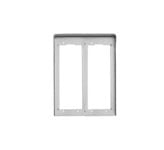 VIMAR - CORNICE PER 2 PLACCHE 2M ALLUMINIO C322