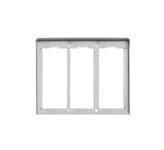 VIMAR - CORNICE PER 3 PLACCHE 2M ALLUMINIO