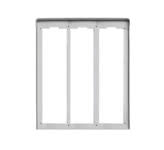 VIMAR - CORNICE PER 3 PLACCHE 3M ALLUMINIO