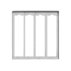 VIMAR - CORNICE PER 4 PLACCHE 3M ALLUMINIO