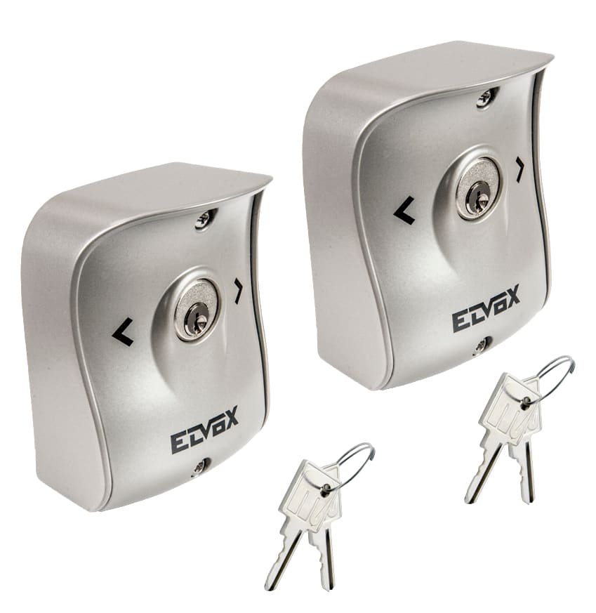 VIMAR - Coppia Selettori Parete Chiave 16 250V Alluminio Installazione Stesse Chiavi