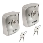 VIMAR - Coppia Selettori Parete Chiave 16 250V Alluminio Installazione Stesse Chiavi