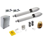 VIMAR - Kit ekko 300d lineare 24v 3m 300kg per cancelli battenti. Include attuatori, centrale, lampeggiante, radiocomando, fotocellule, selettore, cartello.