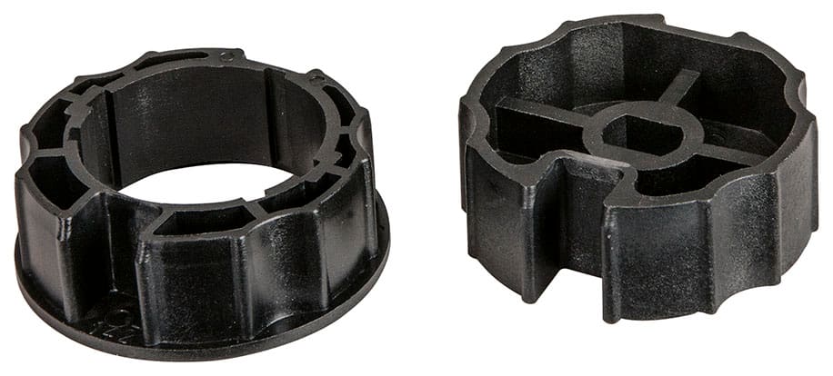 VIMAR - Adattatori Tubo Ogiva Ø70 Mm - Coppia per Tubi Tondi e Ondulati Ø70 Mm EVA414