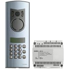 VIMAR - Kit audio video espandibile Due Fili Plus: placca 2 moduli, alluminio 132D, unità video a colori, tastiera, display, 6400 posti, tasti inox 13F7.