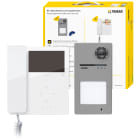 VIMAR - Kit Videocitofonico Due Fili Plus Espandibile A Colori con Videocitofono Tab 4,3" Bianco, Targa Roxie e Accessori K7549.R