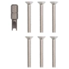VIMAR - Kit 6 Viti e Chiave Pixel Up Inox per Sostituzione