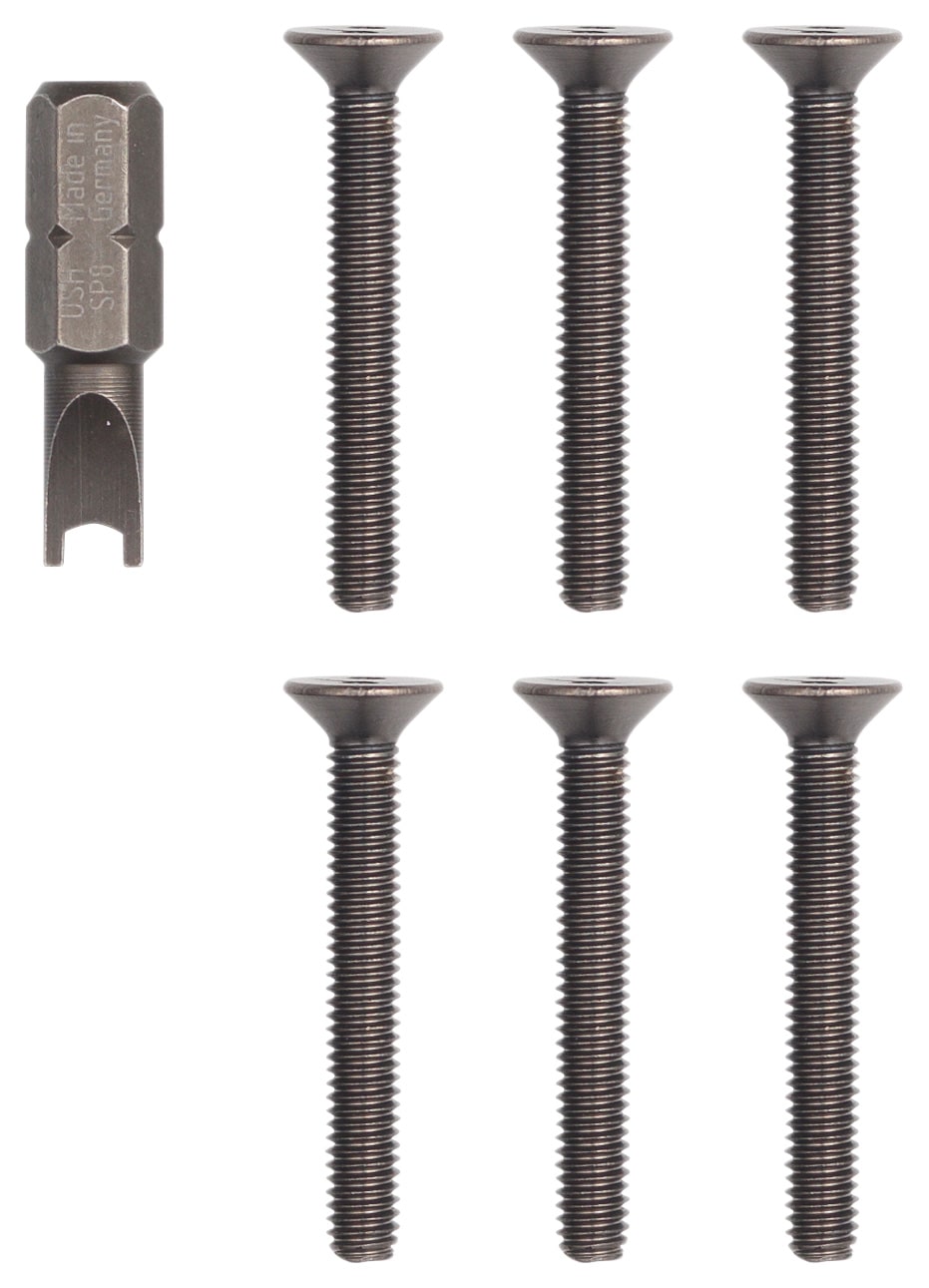 VIMAR - Kit 6 Viti e Chiave Pixel Up Black - Ricambio