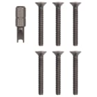 VIMAR - Kit 6 Viti e Chiave Pixel Up Black - Ricambio