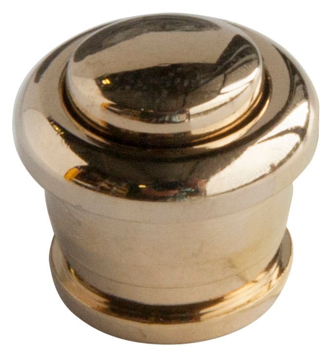 VIMAR - Pulsante Esterno Ottone Alto Profilo Targa Patavium