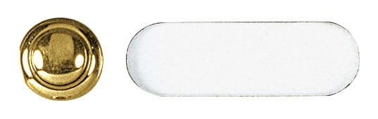 VIMAR - Pulsante Ottone Ribassato con Portanome Trg Patavium R248