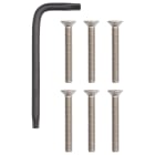 VIMAR - Kit 6 Viti e Chiave per Steely - Set Utensili Essenziale