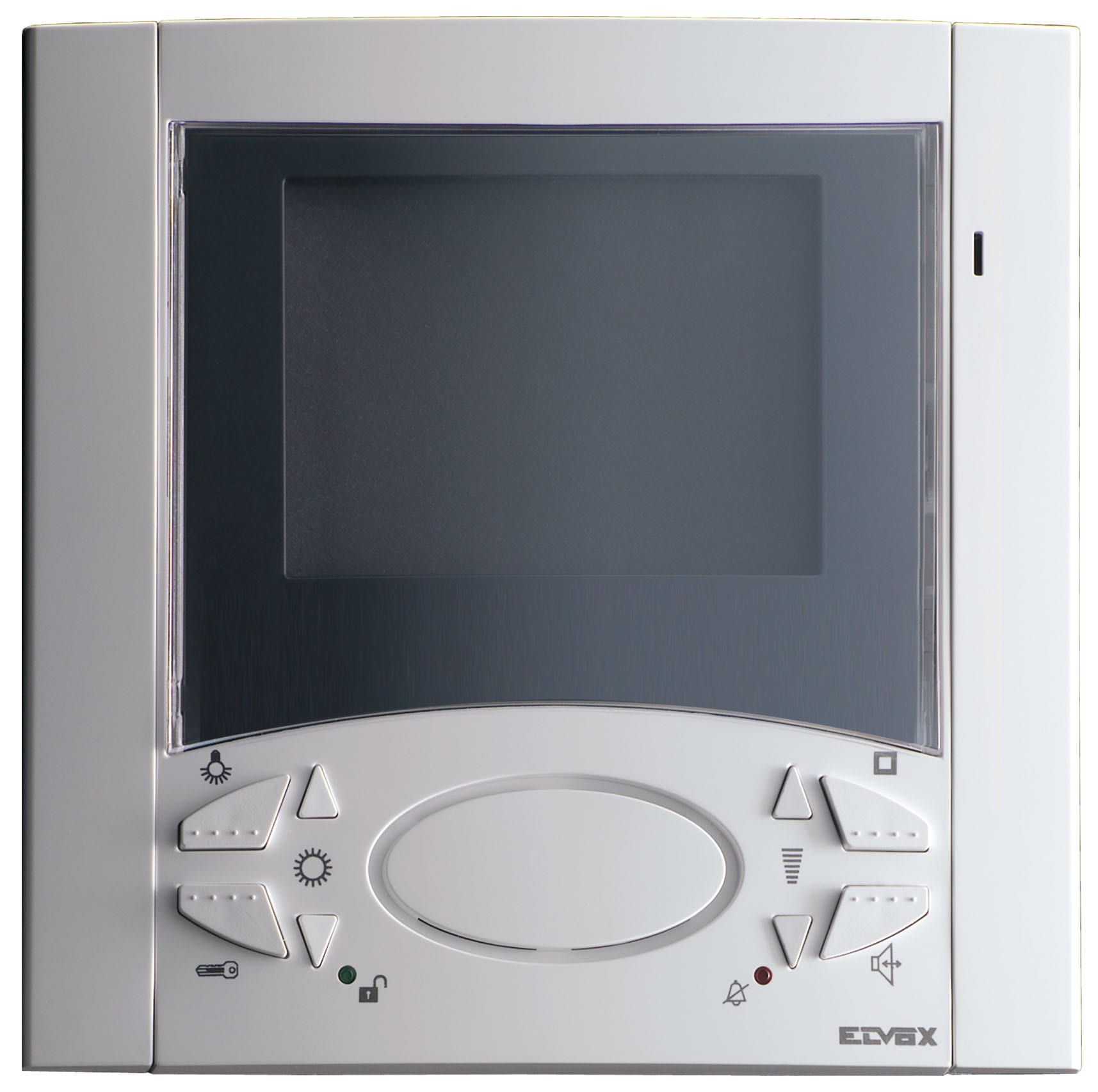 VIMAR - Videocitofono Parete Bianco Vivavoce Bicanale Schermo TFT LCD 3,5" Brandeggiabile Microcontrollore 4/8 Cifre Staffa Fissaggio R6724