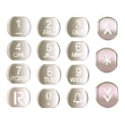 VIMAR - SERIE TASTI ACCIAIO TARGHE ALFANUMERICHE R969