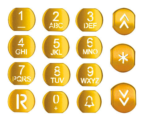 VIMAR - SERIE TASTI ORO TARGHE ALFANUMERICHE R970