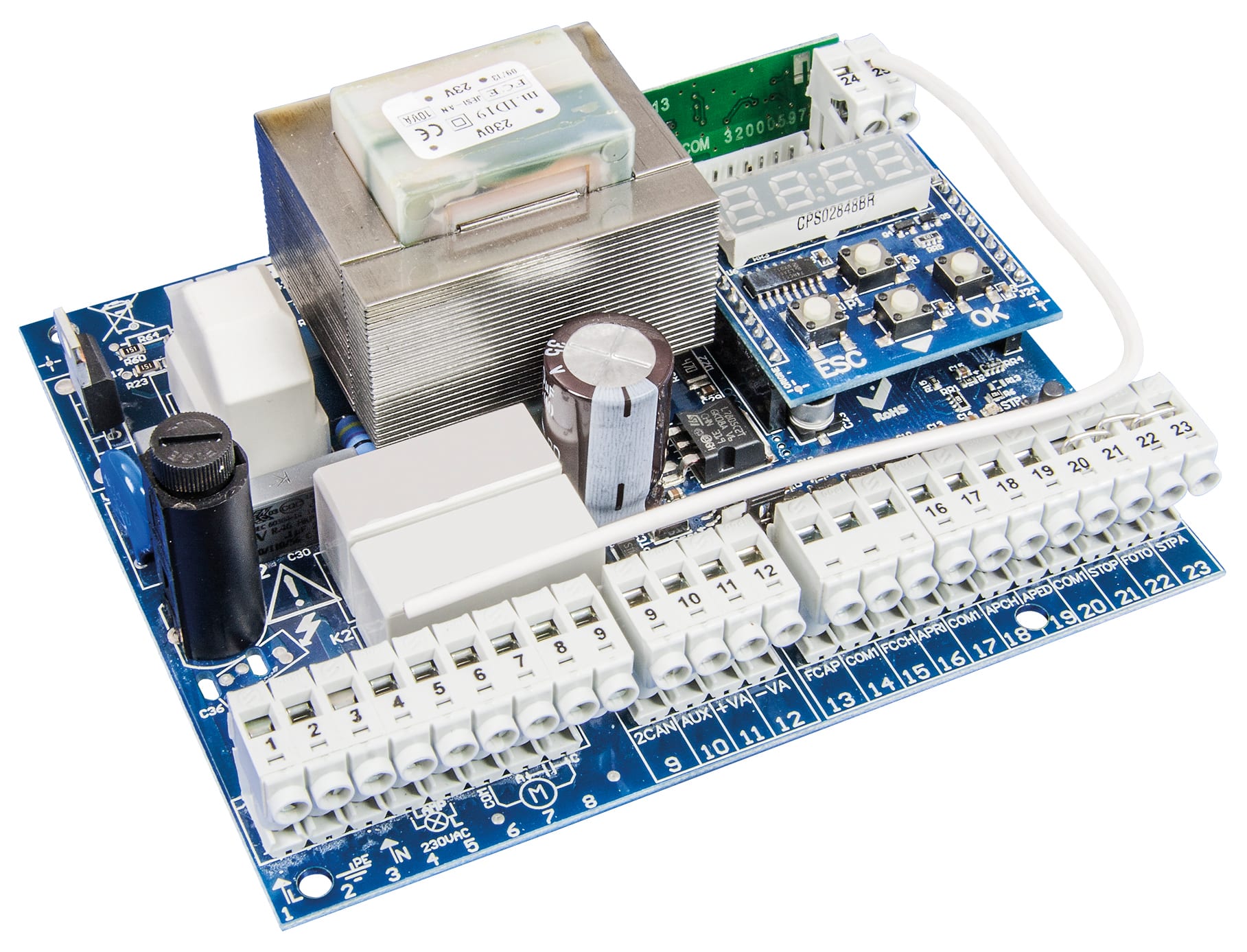 VIMAR - Scheda Comando Display 230V Attuatore Acto con Ricevitore Radio 433 Mhz integrato