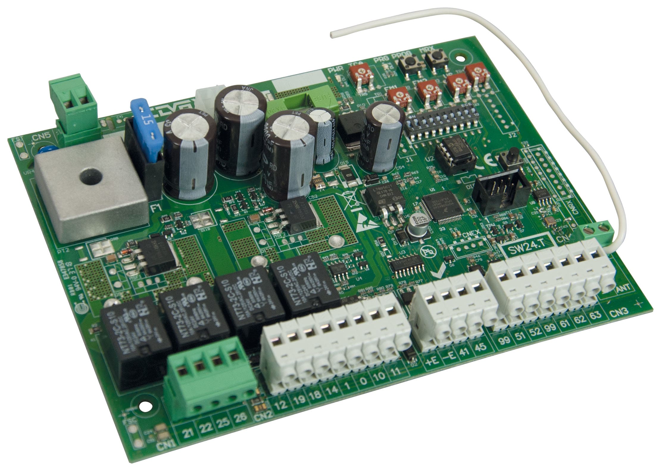 VIMAR - Scheda di Comando Dip 24V con Ricevitore Radio 433 Mhz per Automazioni Battenti SW24.T