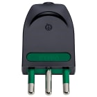 VIMAR - Spina Sicury 2P+T 16A Nero - Spinotti Orientabili Standard Italiano S17-Spb17