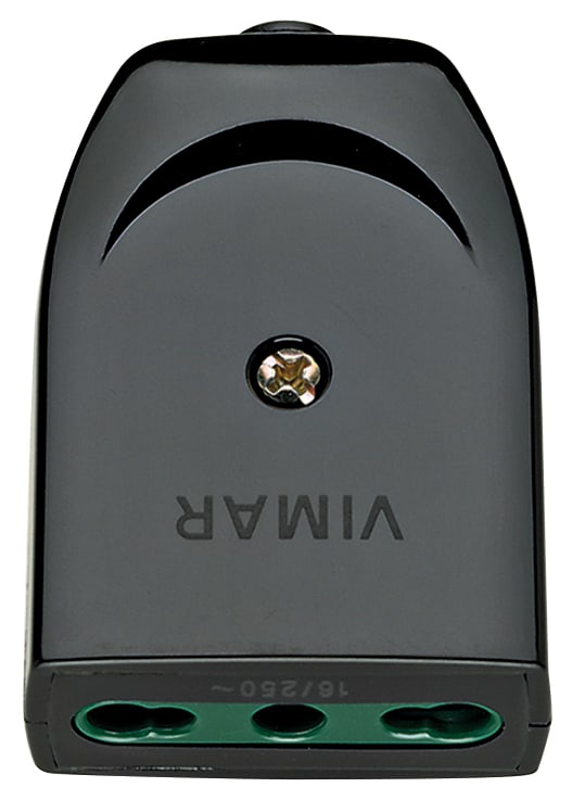 VIMAR - Presa Mobile Sicury 2P+T 16A 250V Uscita Cavo Assiale Nero