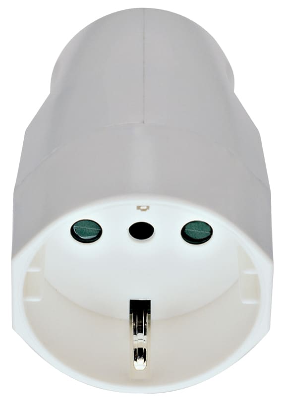 VIMAR - Presa Mobile Sicury 2P+T 16A Bianco, Standard Italiano P30, Uscita Cavo Assiale 00224.B