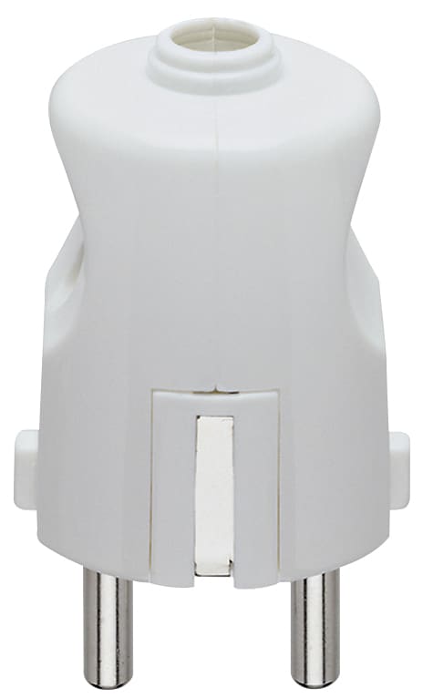 VIMAR - Spina 2P+T 16A Standard Tedesco Uscita Cavo Assiale Bianco