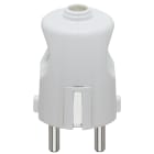 VIMAR - Spina 2P+T 16A Standard Tedesco Uscita Cavo Assiale Bianco 00230.B