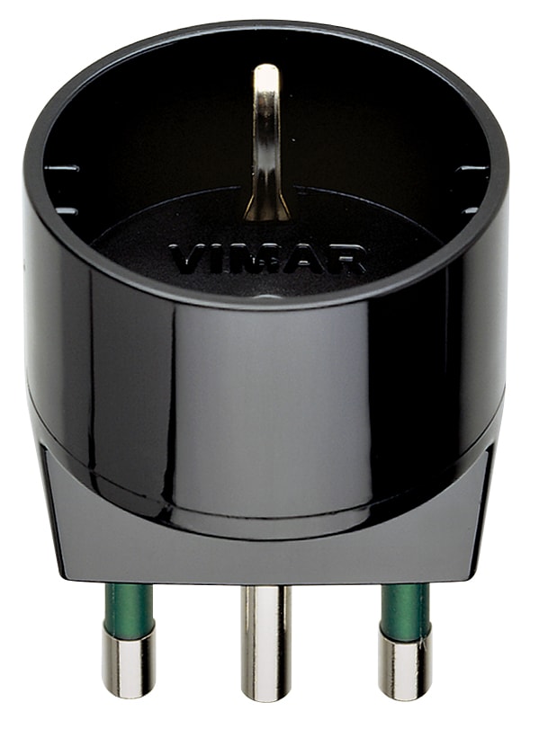 VIMAR - ADATTATORE S17 + P30 NERO 00303
