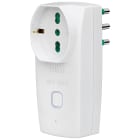 VIMAR - Adattatore S17 universale int WiFi multiplo SICURY 230 V bianco max 1500 W spina 2P+T 16 A presa 2P+T 16 A interruttore luminoso controllo remoto App.