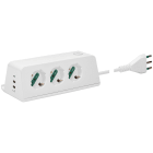 VIMAR - Presa Scrivania con 3 Uscite USB e Carica Wireless, Interruttore 2P 16A, Alimentatore USB 15,5W, Spina 2P+T 16A Bianca