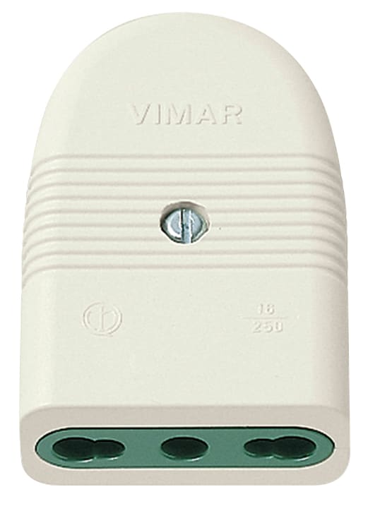 VIMAR - PRESA 2P+T 16A P17/11 ASSIALE BIANCO 01029.B