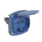 VIMAR - Presa Ricambio Universale Avvolgicavo Industriale Sicury 2P+T 16A 250V Blu con Viti e Guarnizione IP 01305
