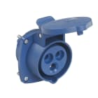 VIMAR - Presa Ricambio 2P+T16A-6H200-250V~Avvolgicavo Industriale 16A IP44 Blu con Viti e Guarnizione 01306