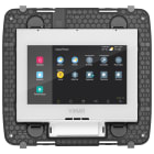 VIMAR - Touch screen domotico IP 4,3 pollici, display a colori, PoE, 8 moduli, bianco, gestore telecamere, alimentazione 12-30 Vdc, incasso.