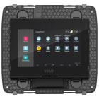 VIMAR - Touch screen domotico IP 4,3 pollici PoE 8M nero, display capacitivo, supervisore domotico, videocitofono IP, telecamere, TVCC, incasso 8 moduli.
