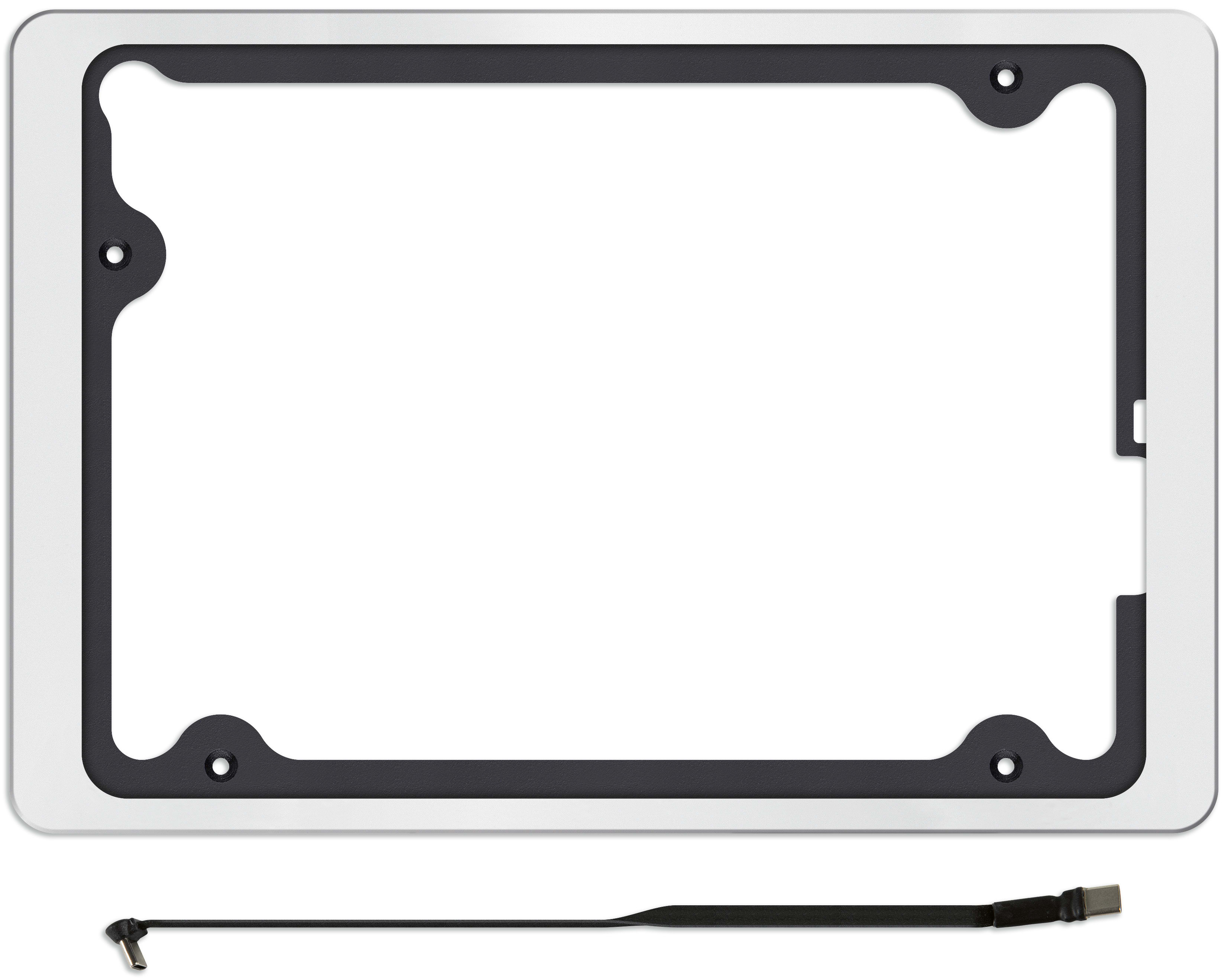VIMAR - Supporto per iPad 10.9-11 Pollici Bianco con Cornice Estetica e Fissaggio a Parete tramite Tasselli, Cavo USB Tipo C 01430.B