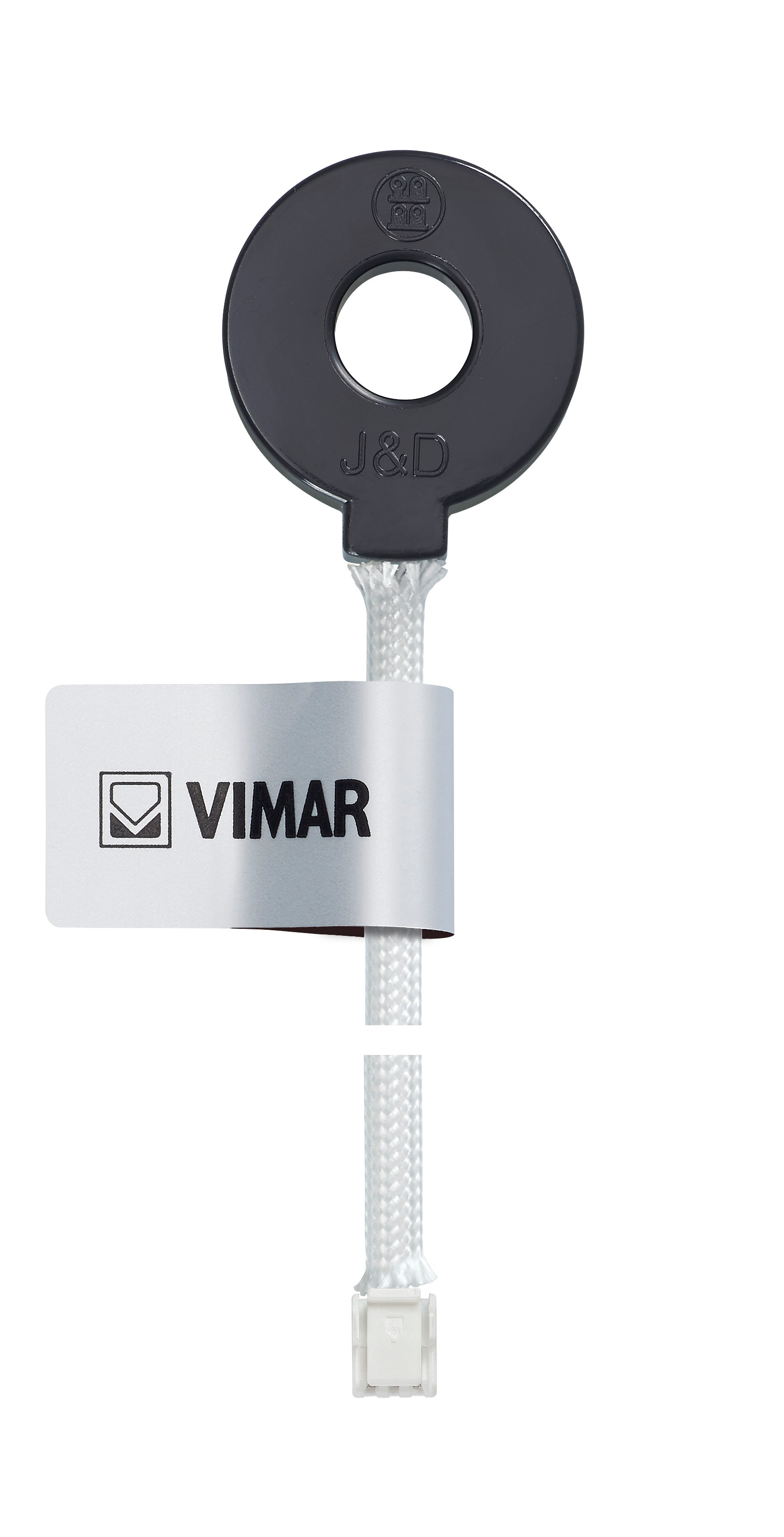 VIMAR - Sensore Corrente Differenziale Toroidale Attuatore Energia Diametro Foro 9 Mm Lunghezza Cavo 40 Cm 01459