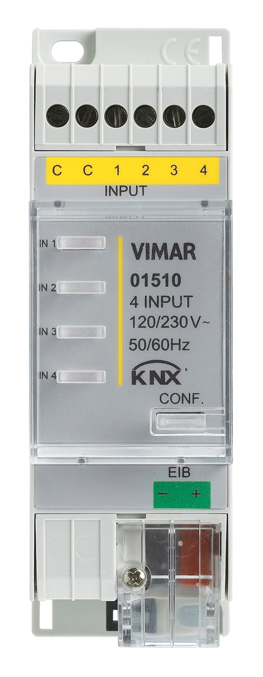 VIMAR - Dispositivo 4 Canali 120/230V Knx Programmabile Contatti No, Nc