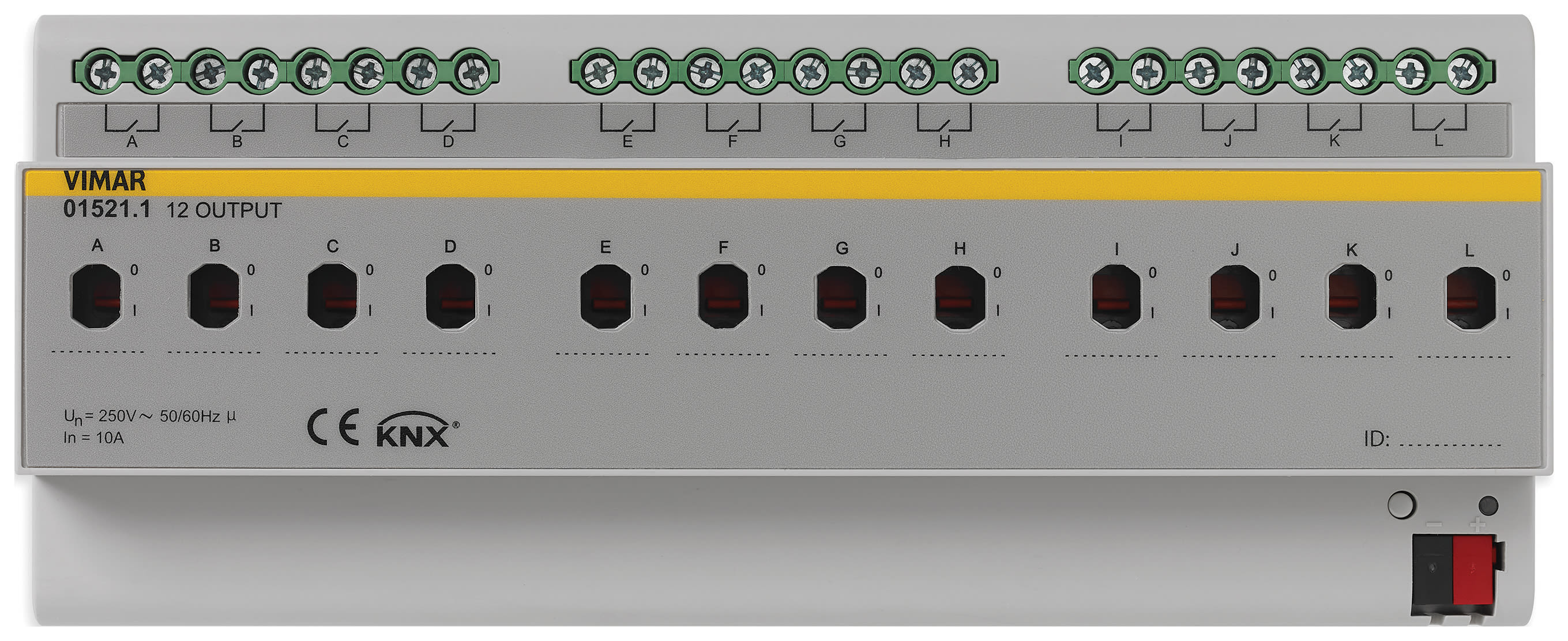 VIMAR - ATTUATORE 12 USCITE 250V 10AX KNX