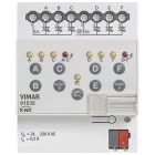 VIMAR - Attuatore Elettrovalvole 6 Uscite 230V KNX Pulsanti Comando Locale Guida DIN 4 Moduli 01535